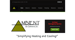 Desktop Screenshot of ambientairsolutions.com
